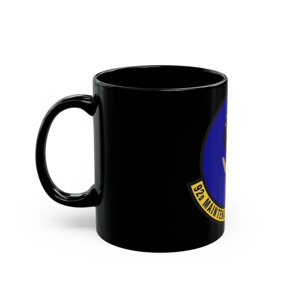 92 Maintenance Operations Squadron AMC (U.S. Air Force) Black Coffee Mug-Go Mug Yourself