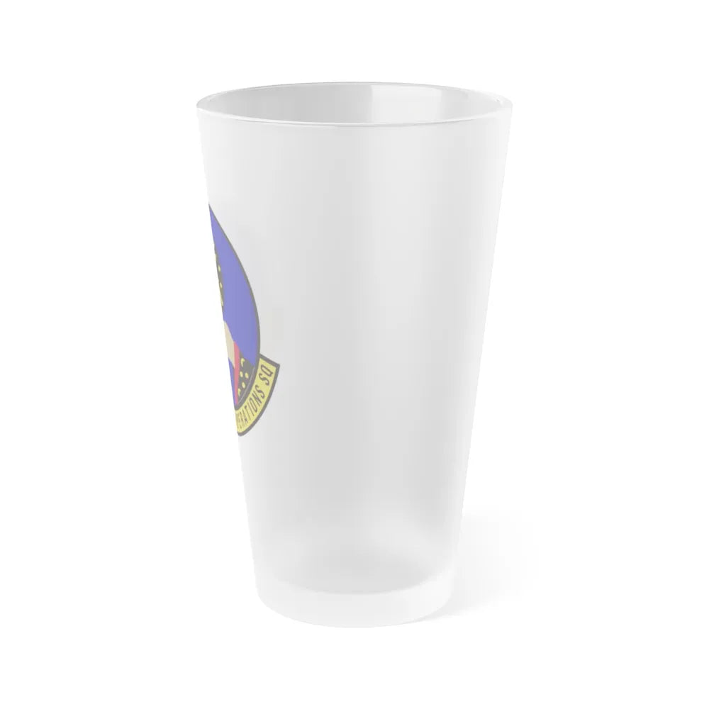 92 Maintenance Operations Squadron AMC (U.S. Air Force) Frosted Pint Glass 16oz-Go Mug Yourself