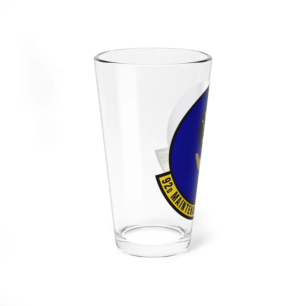 92 Maintenance Operations Squadron AMC (U.S. Air Force) Pint Glass 16oz-Go Mug Yourself