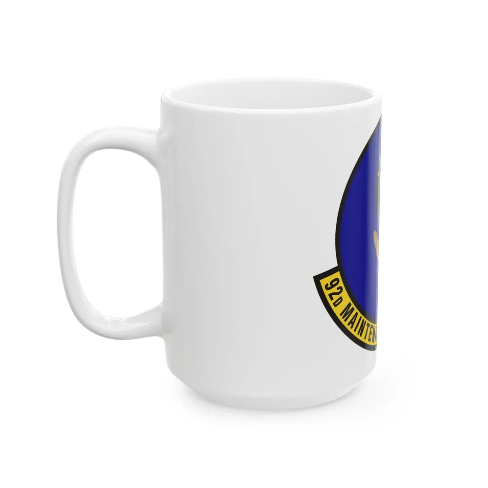 92 Maintenance Operations Squadron AMC (U.S. Air Force) White Coffee Mug-Go Mug Yourself