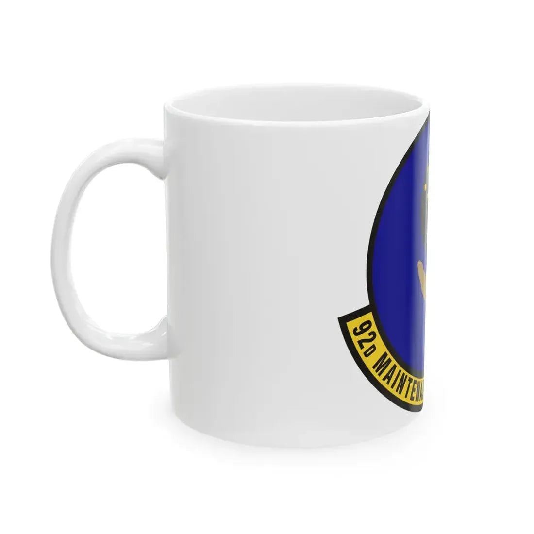 92 Maintenance Operations Squadron AMC (U.S. Air Force) White Coffee Mug - Go Mug Yourself