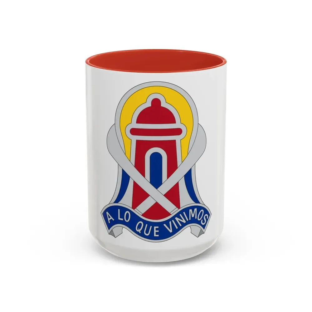 92 Military Police Brigade 2 (U.S. Army) Accent Coffee Mug 15oz Red - Go Mug Yourself