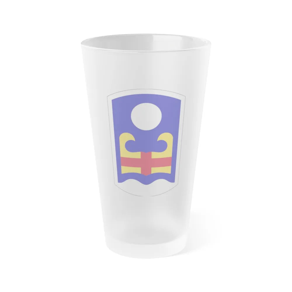 92 Military Police Brigade (U.S. Army) Frosted Pint Glass 16oz-Go Mug Yourself