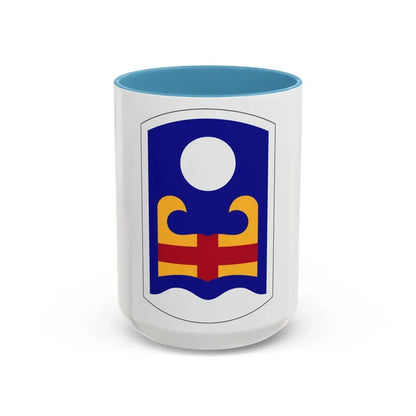 92 Military Police Brigade (U.S. Army) Accent Coffee Mug 15oz Light Blue - Go Mug Yourself