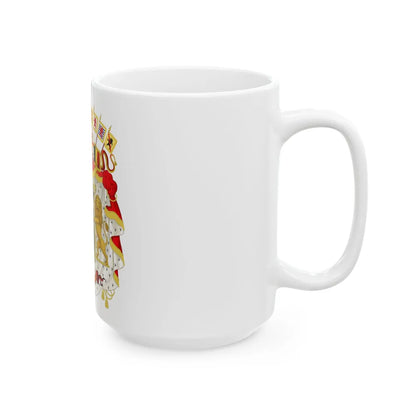 Great coat of arms of Belgium - White Coffee Mug-Go Mug Yourself