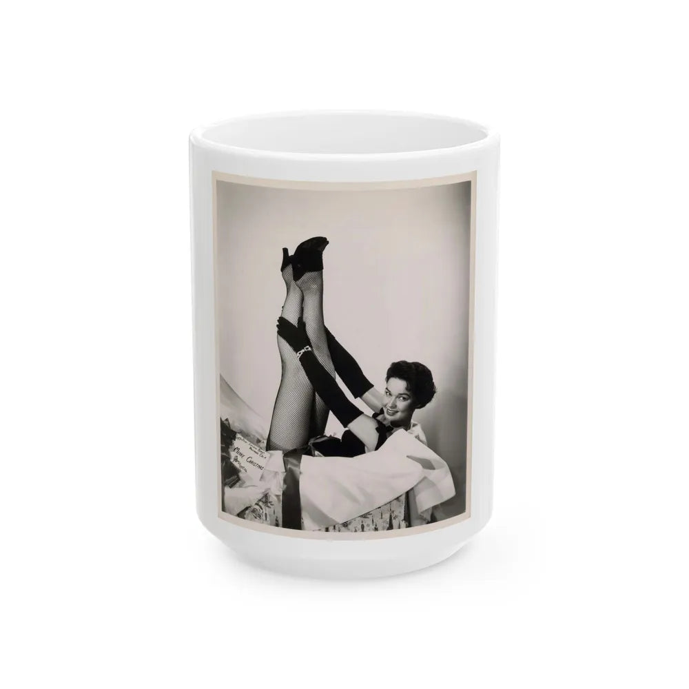 Kathryn Grant #100 (Vintage Female Icon) White Coffee Mug-15oz-Go Mug Yourself