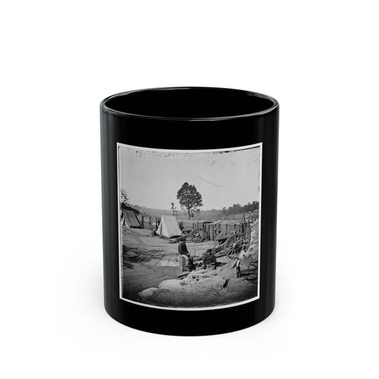 Atlanta, Georgia. Confederate Fort In Front Of Atlanta-3 (U.S. Civil War) Black Coffee Mug