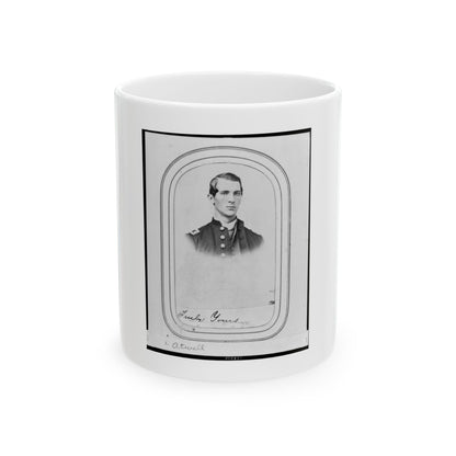 Charles A. Atwell, Bust Portrait, Facing Right, Wearing Military Uniform (U.S. Civil War) White Coffee Mug