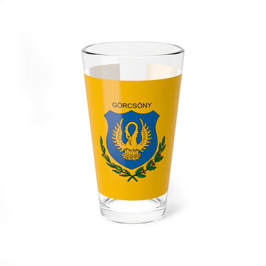 Flag of Gorcsony (Hungary) Pint Glass 16oz