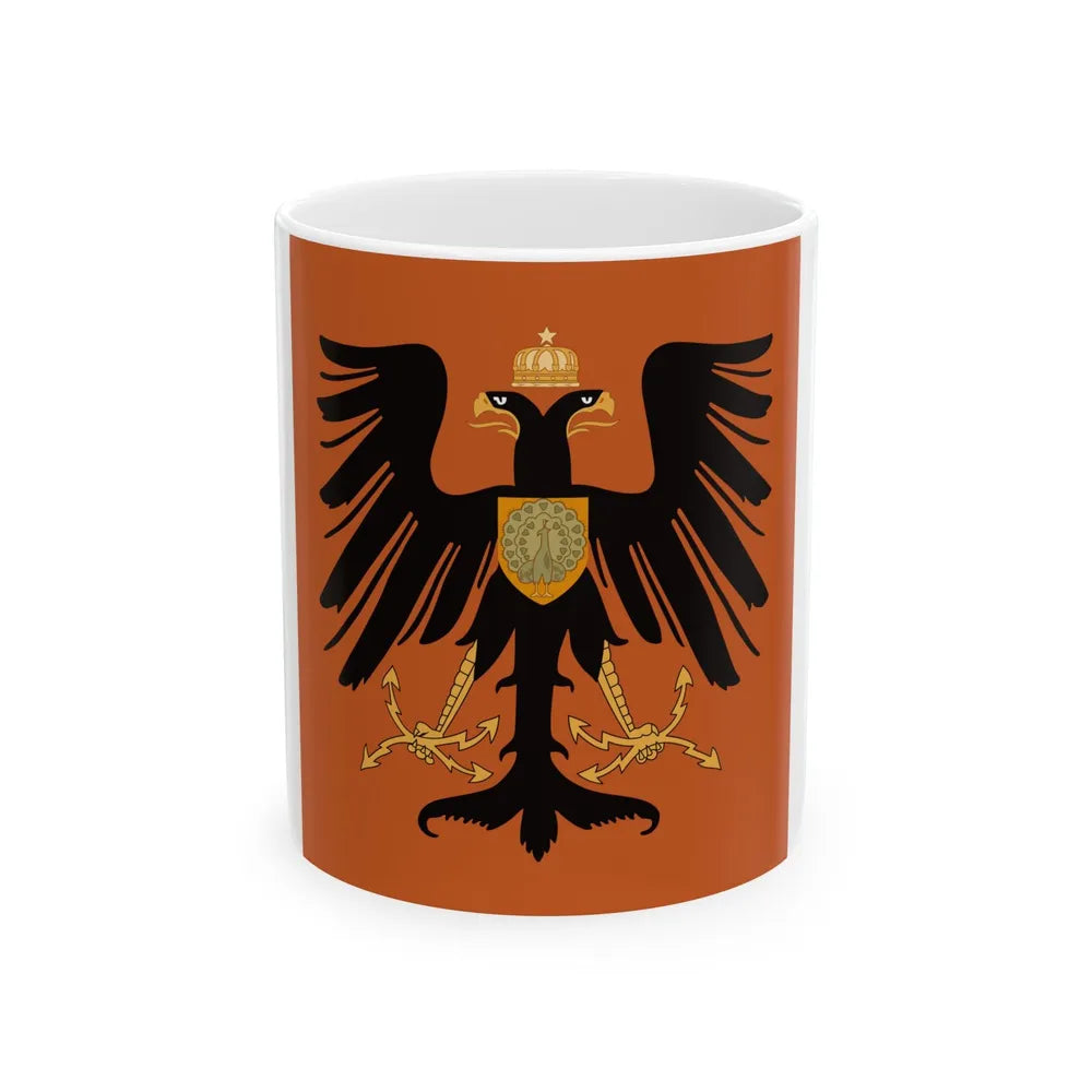 Flag of the Principality of Albania 1915 - White Coffee Mug-11oz-Go Mug Yourself