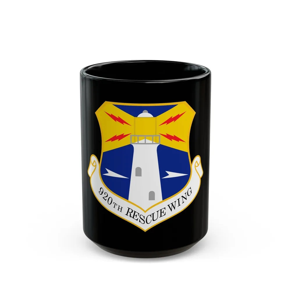 920th Rescue Wing (U.S. Air Force) Black Coffee Mug-15oz-Go Mug Yourself