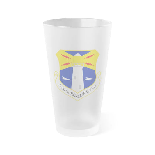 920th Rescue Wing (U.S. Air Force) Frosted Pint Glass 16oz-Go Mug Yourself