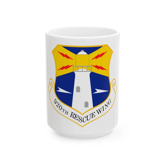 920th Rescue Wing (U.S. Air Force) White Coffee Mug-15oz-Go Mug Yourself