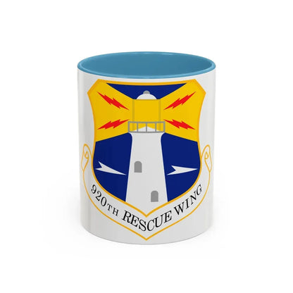 920th Rescue Wing (U.S. Air Force) Accent Coffee Mug 11oz Light Blue - Go Mug Yourself