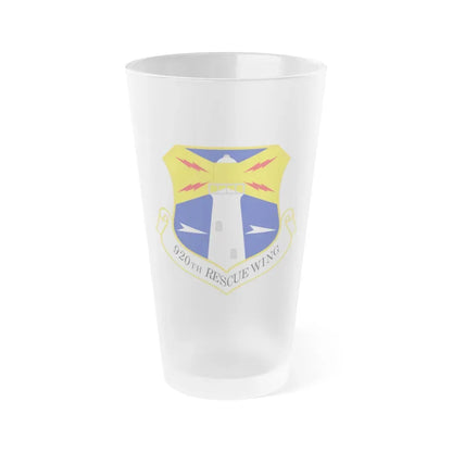 920th Rescue Wing (U.S. Air Force) Frosted Pint Glass 16oz Default Title - Go Mug Yourself