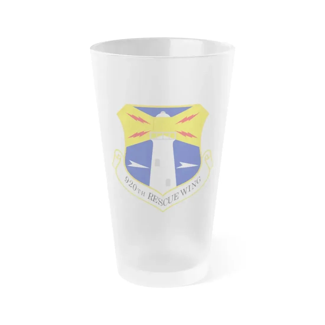 920th Rescue Wing (U.S. Air Force) Frosted Pint Glass 16oz Default Title - Go Mug Yourself