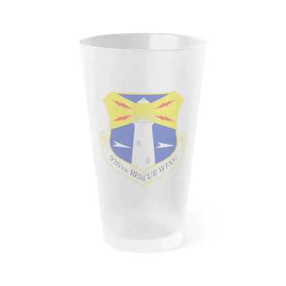 920th Rescue Wing (U.S. Air Force) Frosted Pint Glass 16oz Default Title - Go Mug Yourself