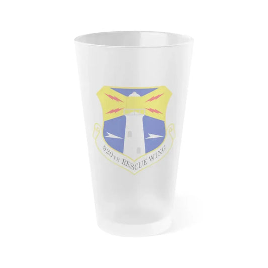 920th Rescue Wing (U.S. Air Force) Frosted Pint Glass 16oz Default Title - Go Mug Yourself