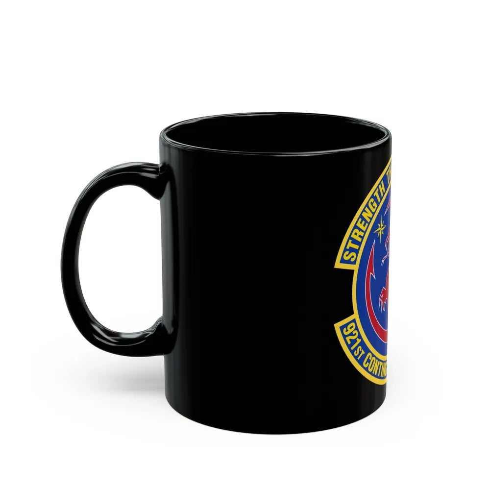 921 Contingency Response Sq AMC (U.S. Air Force) Black Coffee Mug-Go Mug Yourself