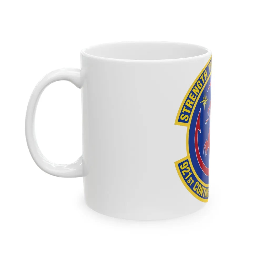 921 Contingency Response Sq AMC (U.S. Air Force) White Coffee Mug-Go Mug Yourself