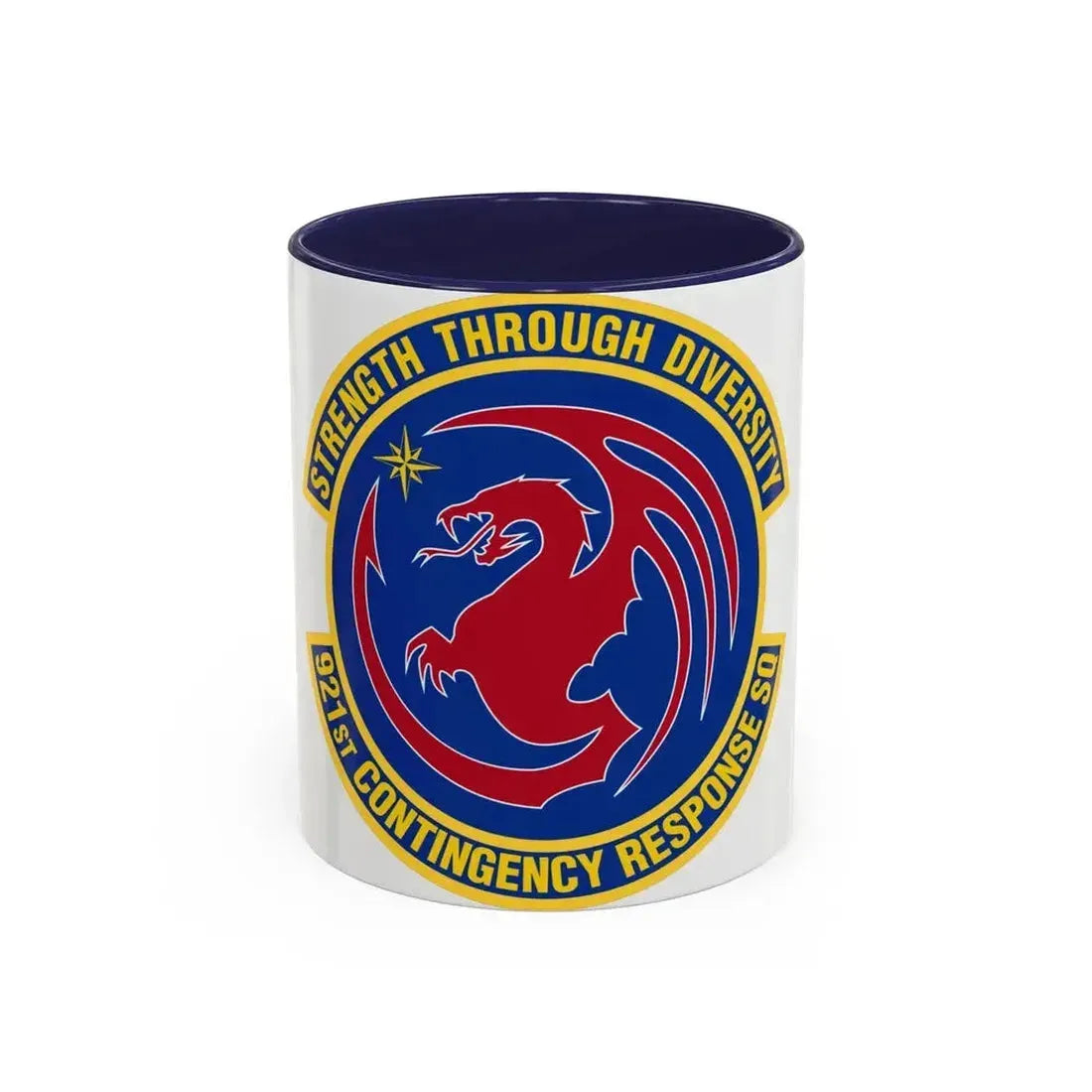 921 Contingency Response Sq AMC (U.S. Air Force) Accent Coffee Mug 11oz Navy - Go Mug Yourself