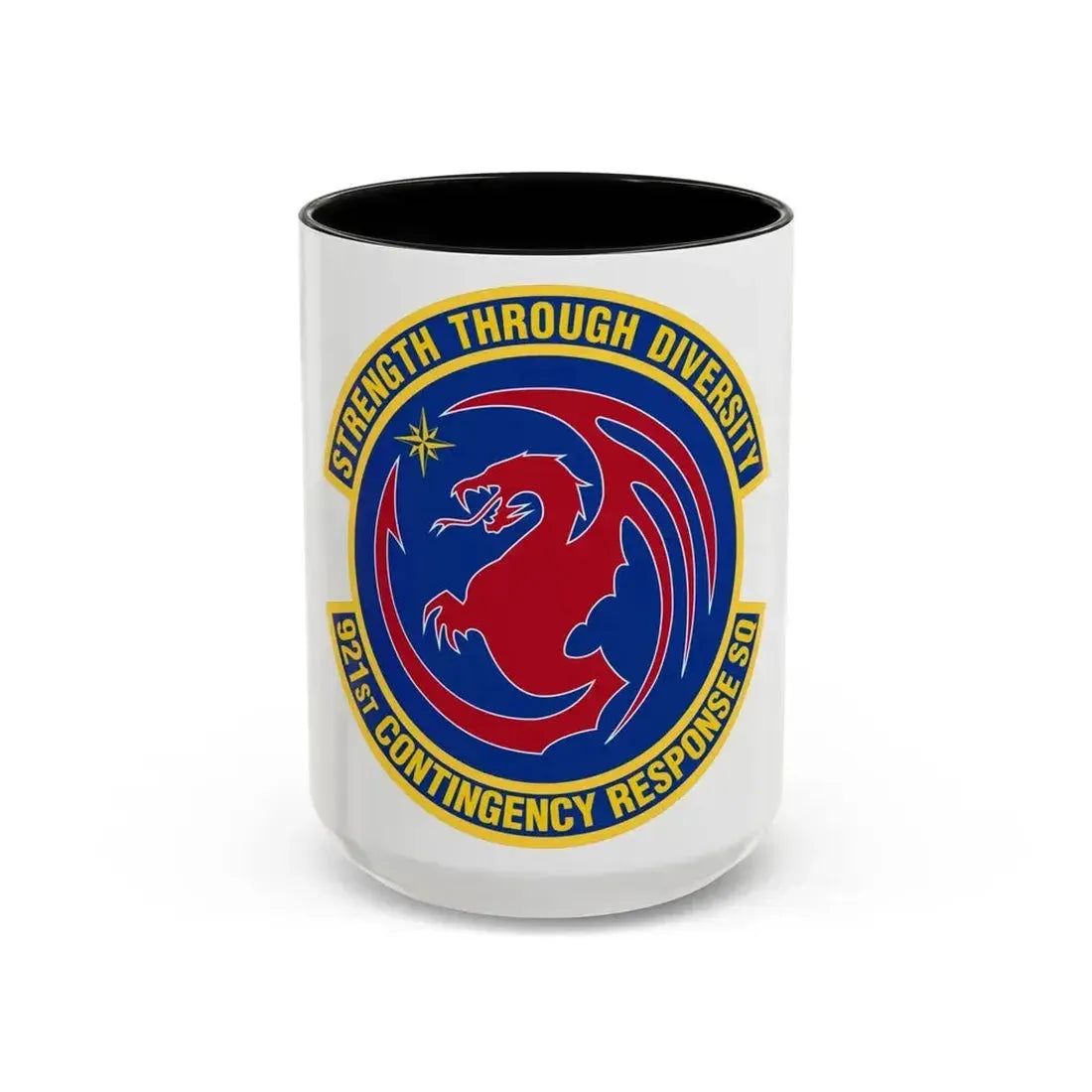 921 Contingency Response Sq AMC (U.S. Air Force) Accent Coffee Mug 15oz Black - Go Mug Yourself