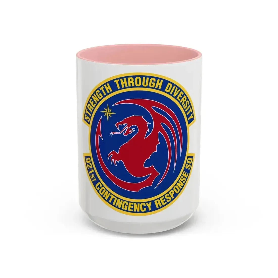 921 Contingency Response Sq AMC (U.S. Air Force) Accent Coffee Mug 15oz Pink - Go Mug Yourself