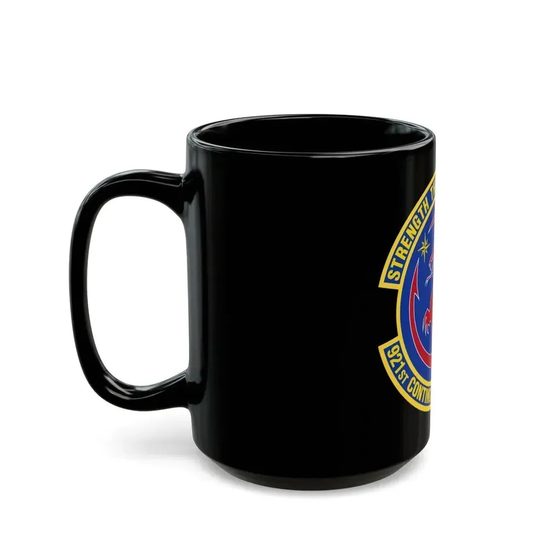 921 Contingency Response Sq AMC (U.S. Air Force) Black Coffee Mug - Go Mug Yourself