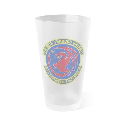 921 Contingency Response Sq AMC (U.S. Air Force) Frosted Pint Glass 16oz 16oz Frosted - Go Mug Yourself