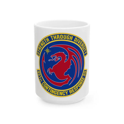 921 Contingency Response Sq AMC (U.S. Air Force) White Coffee Mug 15oz - Go Mug Yourself