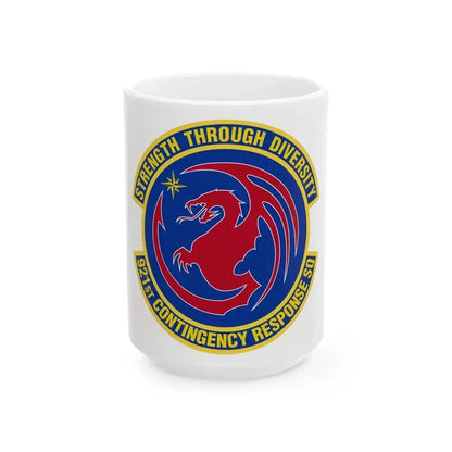 921 Contingency Response Sq AMC (U.S. Air Force) White Coffee Mug 15oz - Go Mug Yourself