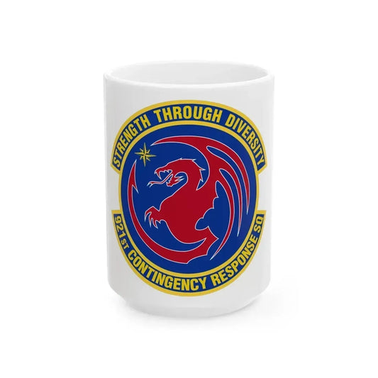 921 Contingency Response Sq AMC (U.S. Air Force) White Coffee Mug 15oz - Go Mug Yourself