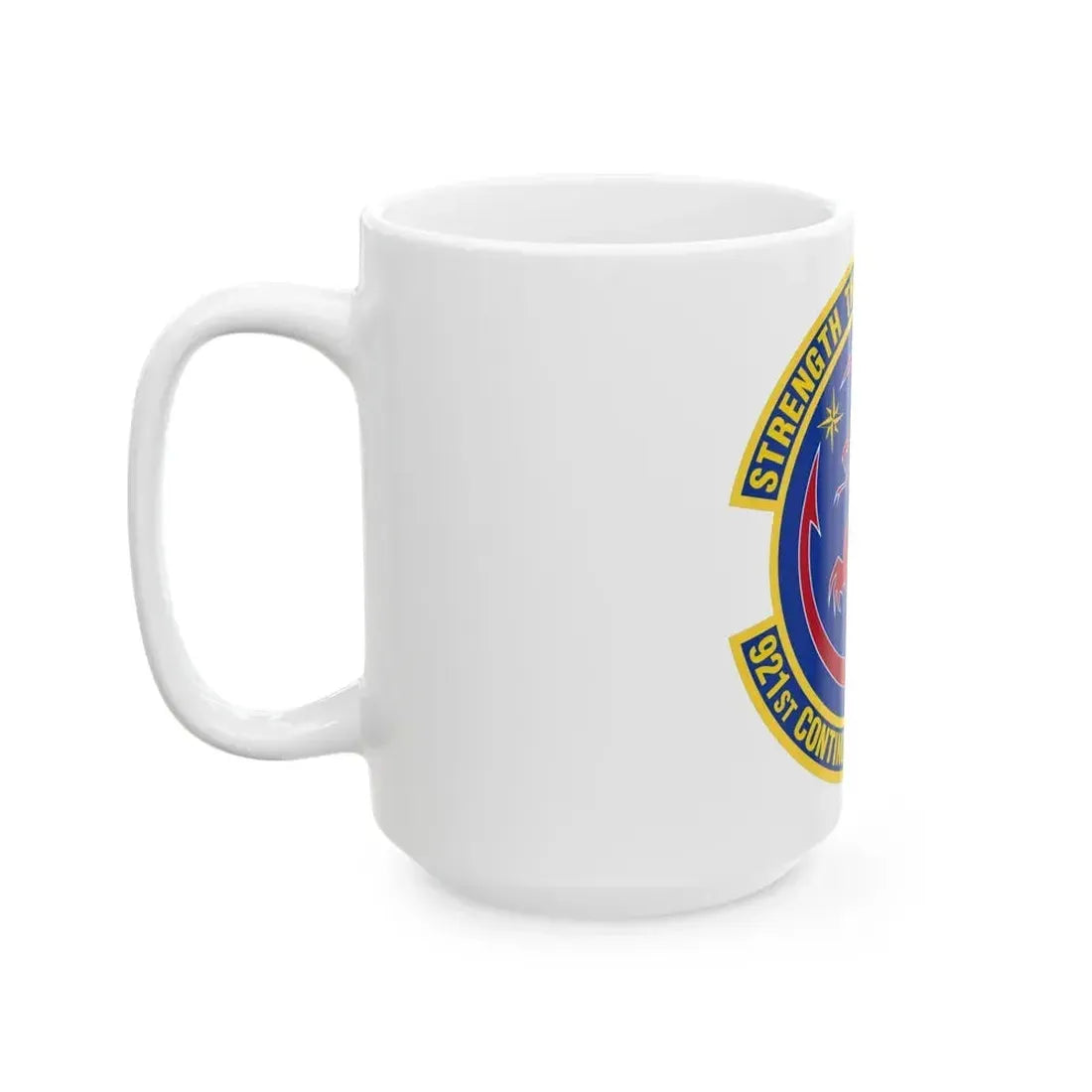 921 Contingency Response Sq AMC (U.S. Air Force) White Coffee Mug - Go Mug Yourself