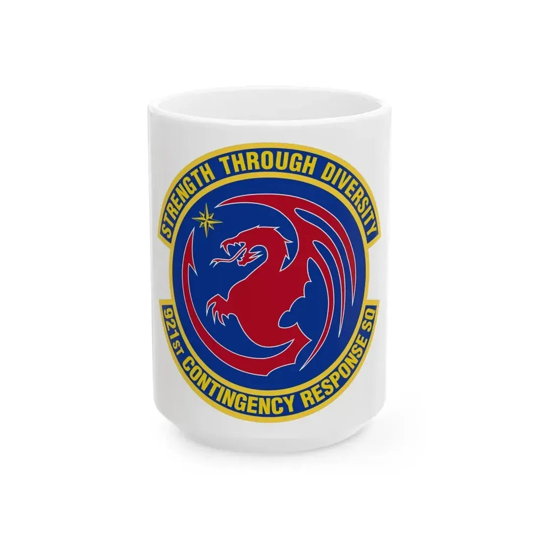 921 Contingency Response Sq AMC (U.S. Air Force) White Coffee Mug - Go Mug Yourself