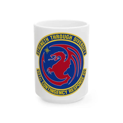 921 Contingency Response Sq AMC (U.S. Air Force) White Coffee Mug - Go Mug Yourself
