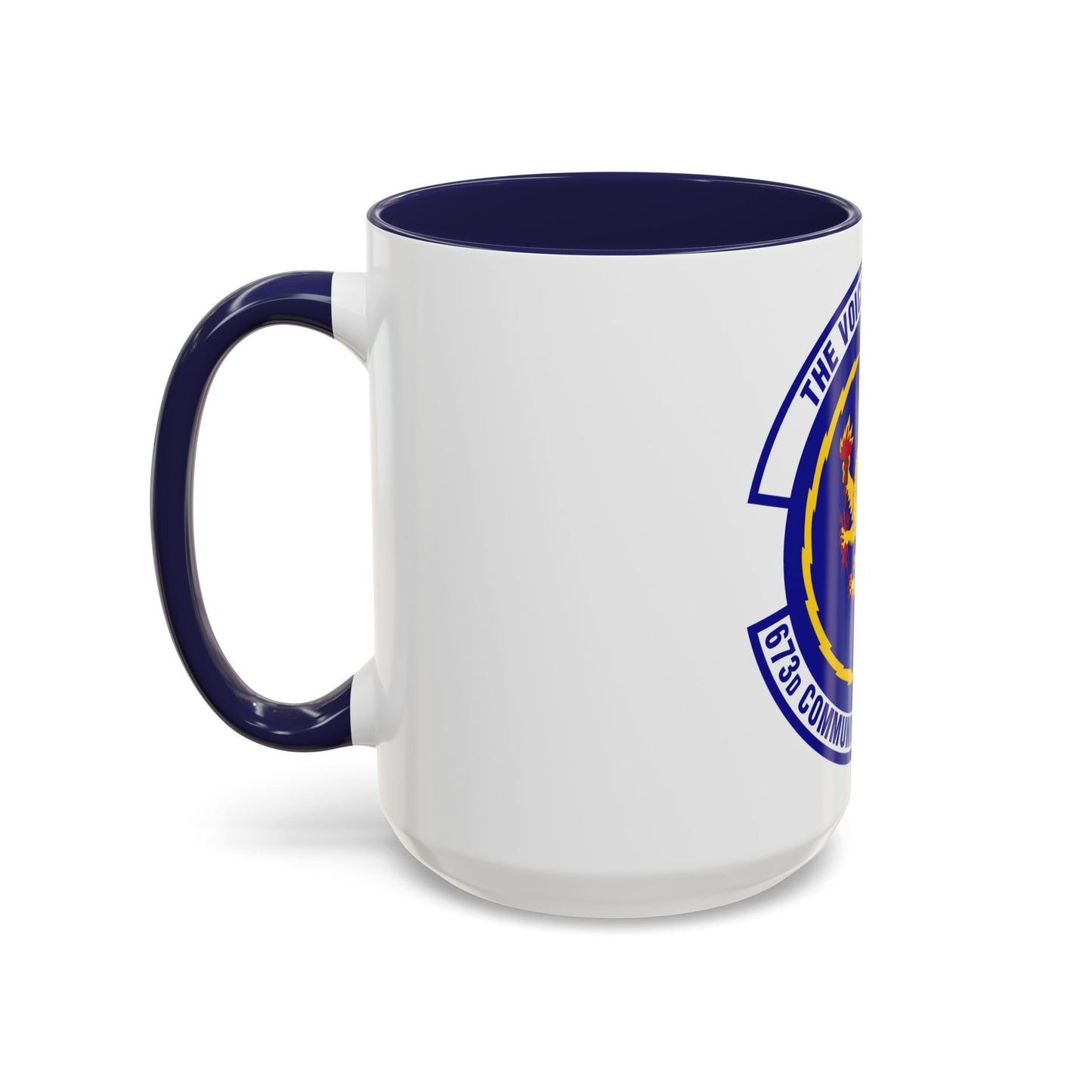 673d Communications Squadron (U.S. Air Force) Accent Coffee Mug