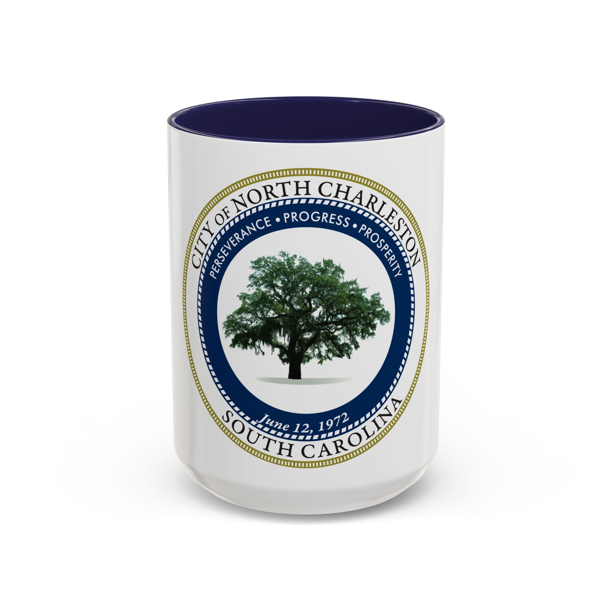 Seal of North Charleston South Carolina - Accent Coffee Mug