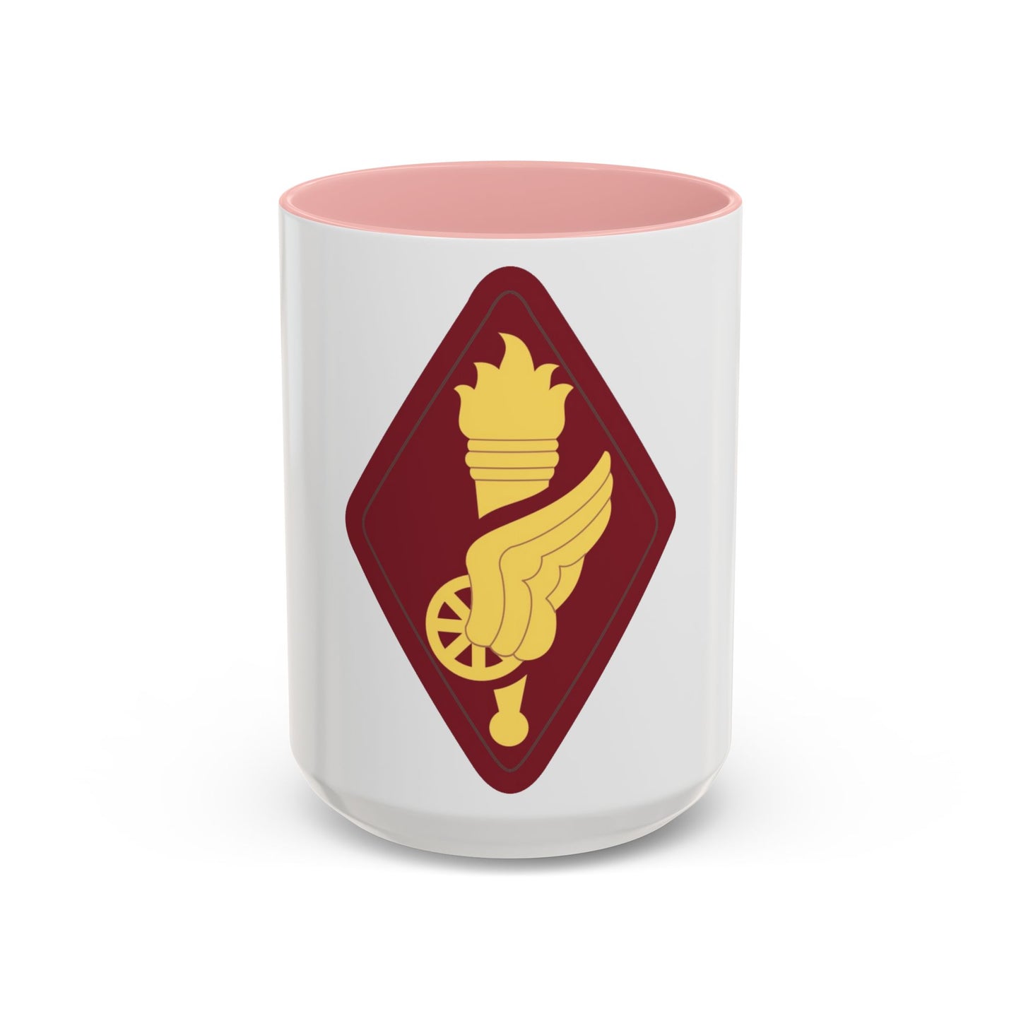 Transportation Center and School (U.S. Army) Accent Coffee Mug-15oz-Pink-Go Mug Yourself