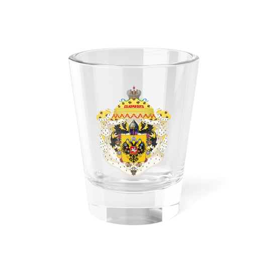 Lesser CoA of the empire of Russia (Russia) (Coat of Arms) Shot Glass 1.5oz