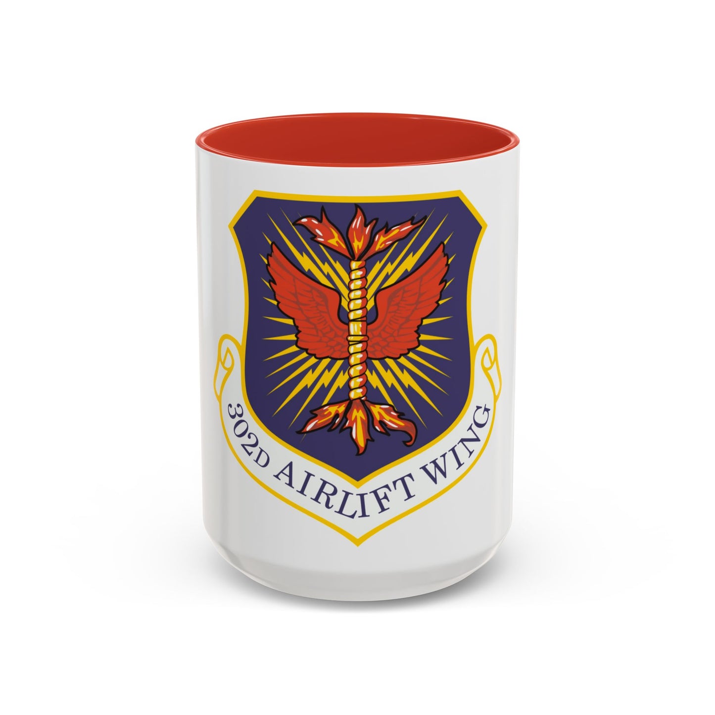 302d Airlift Wing (U.S. Air Force) Accent Coffee Mug