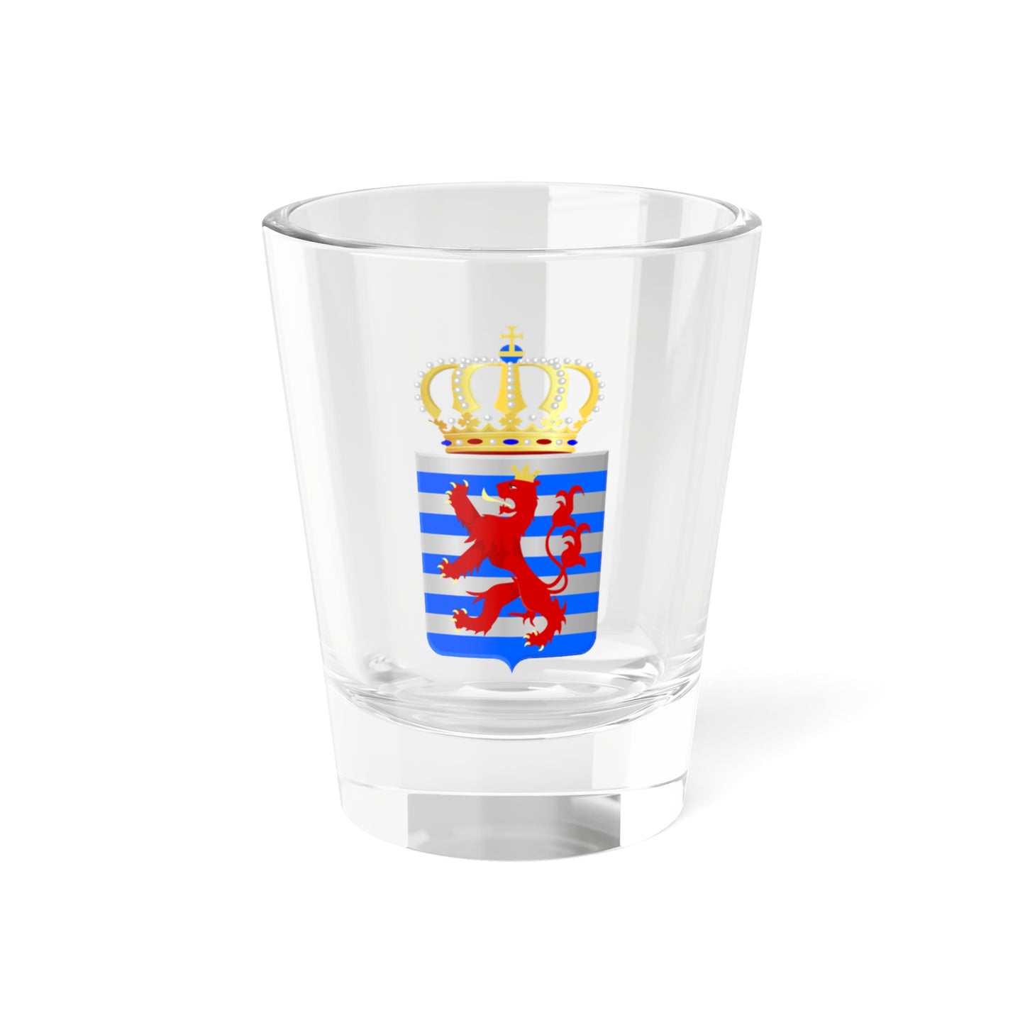 Lesser-Coat-of-Arms-of-Luxembourg (Luxembourg) (Coat of Arms) Shot Glass 1.5oz