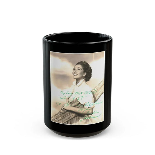 Julia Adams #167 (Vintage Female Icon) Black Coffee Mug-15oz-Go Mug Yourself