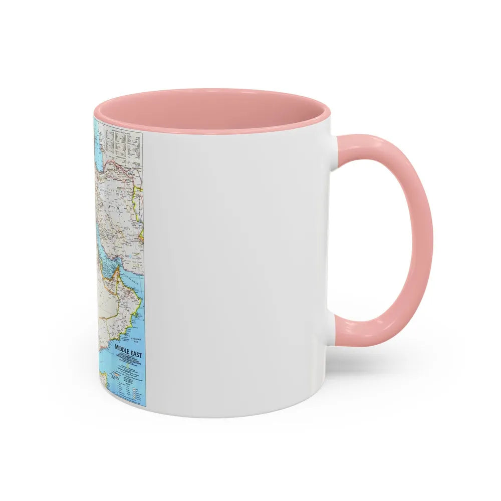 Middle East (1991) (Map) Accent Coffee Mug-Go Mug Yourself