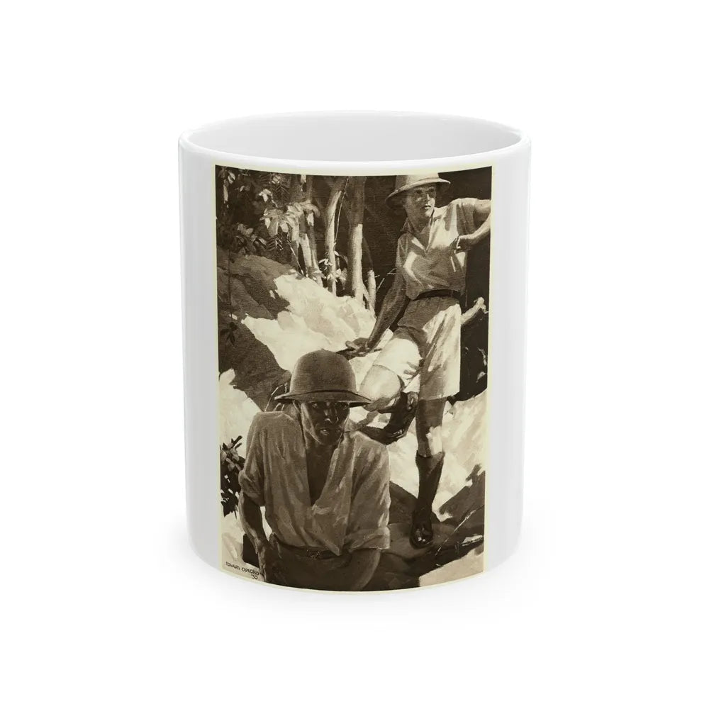 Dragons by C.J. Cutcliffe-Hyne, Britannia & Eve magazine, 1930 - White Coffee Mug-11oz-Go Mug Yourself