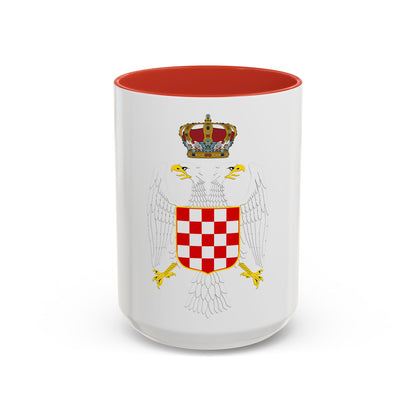Greater coat of arms of the Banate of Croatia - Accent Coffee Mug