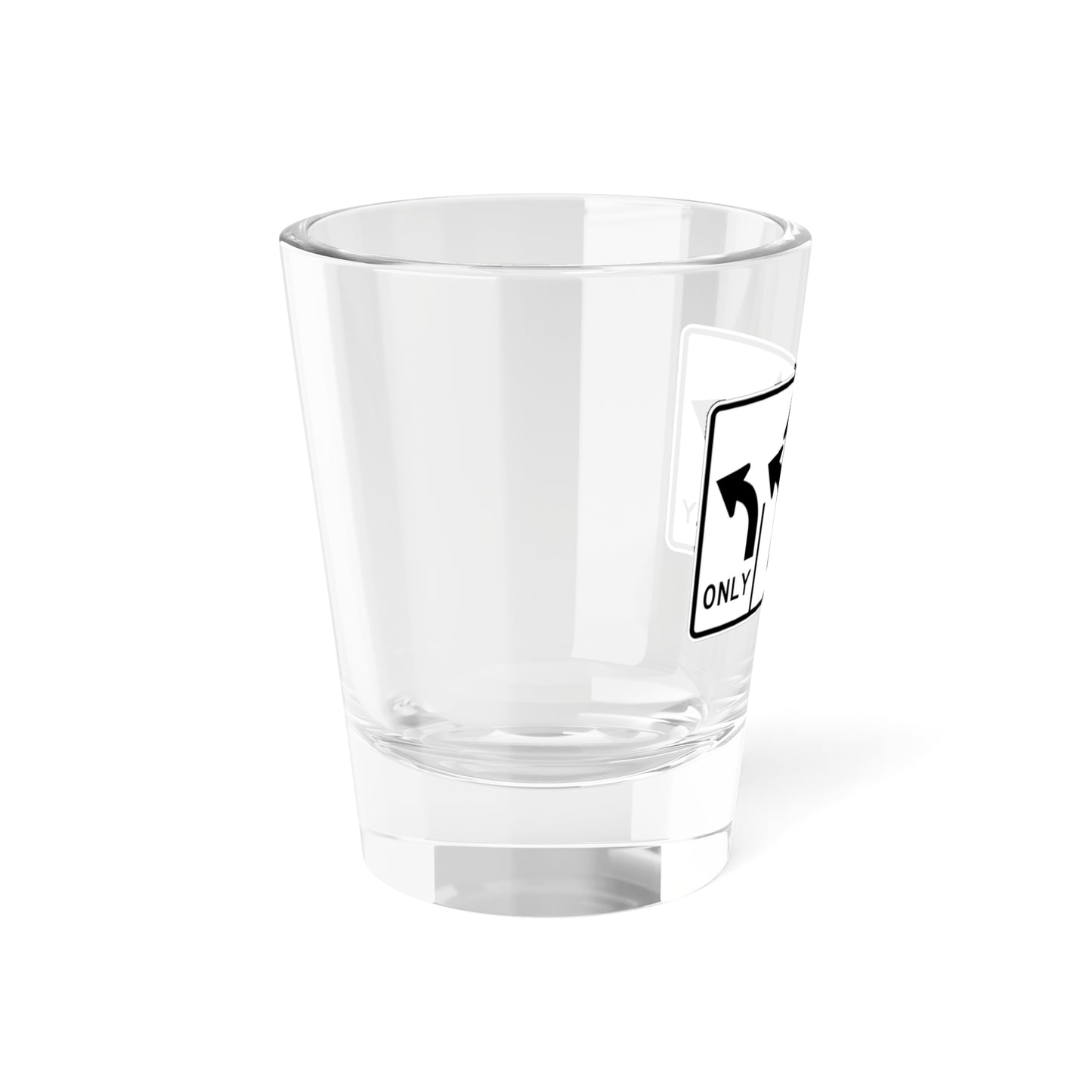 MUTCD-MI R3-8aj (Michigan) (Road Sign) Shot Glass 1.5oz