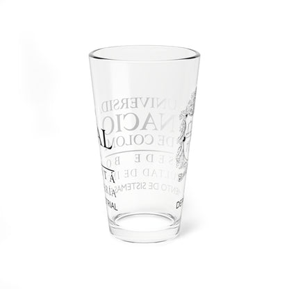 UNAL Aplicación Dep Sistemas Industrial (Colombia) (Coat of Arms) Pint Glass 16oz
