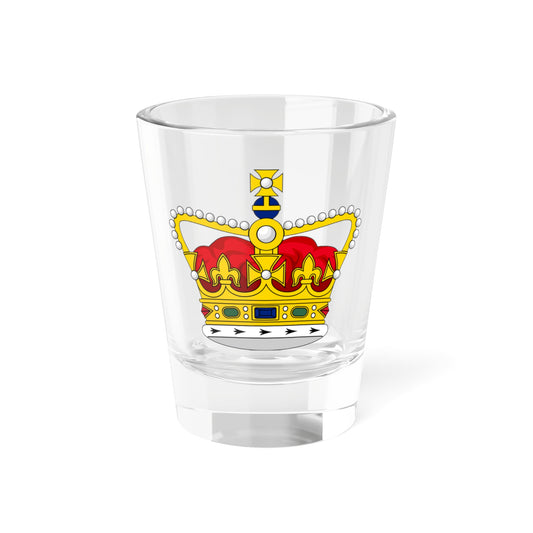 Heraldic Crown of Saint Edward Victorian Era (United Kingdom) (Coat of Arms) Shot Glass 1.5oz