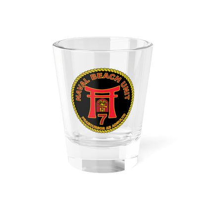 Naval Beach Unit 7 Circle (U.S. Navy) Shot Glass 1.5oz