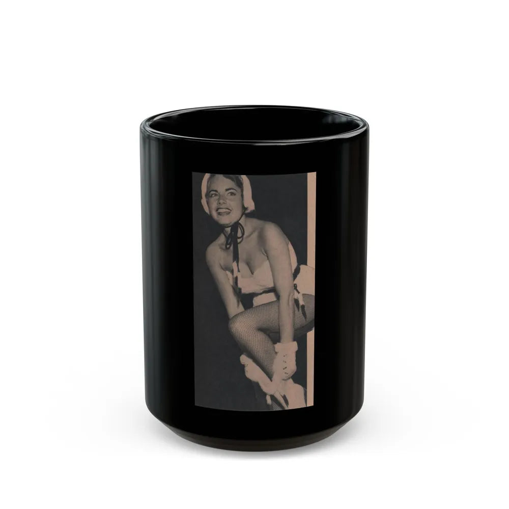 Terry Moore #563 - 3.75x7.25 Magazine Page Photo Clipping (Vintage Female Icon) Black Coffee Mug-15oz-Go Mug Yourself